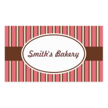 Bakery Stripes Business Card