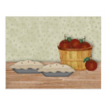 Baking Apple Pie Recipe Card Post Card