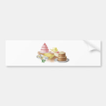 Baking cakes and cookies bumper stickers