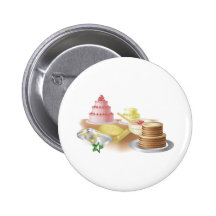Baking cakes and cookies buttons