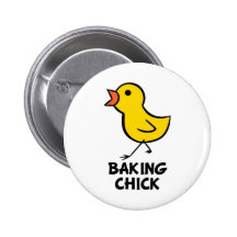 Baking Chick Button