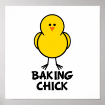 Baking Chick Poster