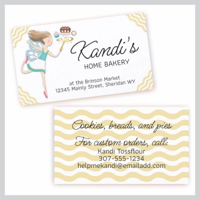 baking cooking fairy whisk dessert business card by chefcateringbizcards