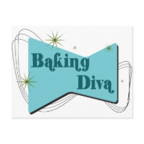 Baking Diva Postcard