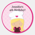 Baking Party Favour Stickers