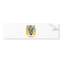 Bakker Coat of Arms (Family Crest) Bumper Sticker
