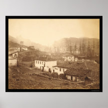 Balaclava, Crimea and Commandant's House 1855 Posters