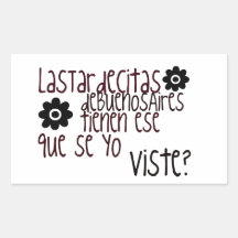 Balada para un Loco Rectangular Stickers