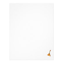 Balalaika stringed instrument graphic image custom letterhead