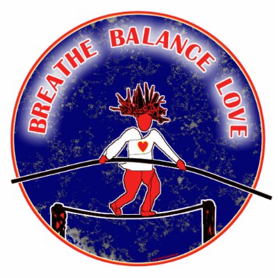 Balance Breath Love Red White Blue by thatwhichisgood