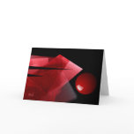 Balance red & black abstract greeting greeting cards