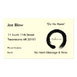 Balance with Enso symbol Business Card Templates