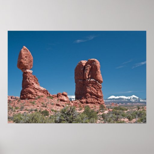 Balanced Rock and Arches National Park Poster