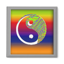 balancing act refrigerator magnet