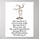 Balancing Mothers Poetry_Womens African Art Poster