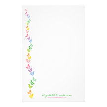 Balancing Retro Rainbow Chick Note Card Stationery
