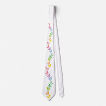 Balancing Retro Rainbow Chicks Fun Custom Gift Tie