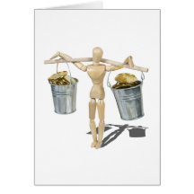BalancingBucketsGoldCoins090312.png Greeting Cards