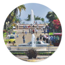 Balboa Park Fountains Prado Gaslamps Sticker