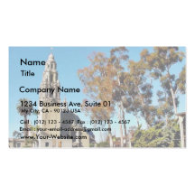 Balboa Park Tower Business Card Template
