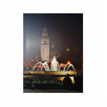 Balboa Parks Towers Fountains Night Acrylic Cut Out