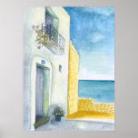 Balcony at Sea Poster