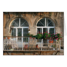 "Balcony in Dubrovnik" Card