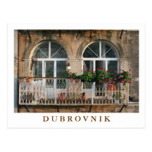 "Balcony in Dubrovnik" postcard