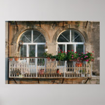 "Balcony in Dubrovnik" Poster