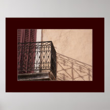 Balcony in Provence, Iron Work and Shadow Posters