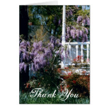 Balcony Lupins Greeting Cards