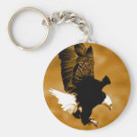 Bald American Eagle Key Chain