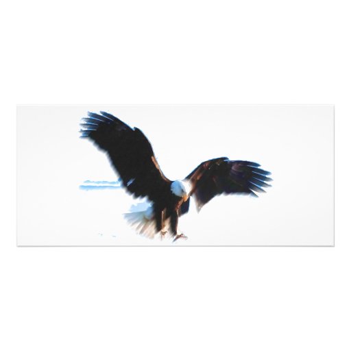 Bald American Eagle Landing Custom Rack Card