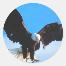Bald American Eagle Stickers