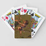 Bald Baby Birds and Baby on Branch Deck Of Cards