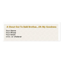 Bald Brothas Are Some Fine Black Men Business Card Templates
