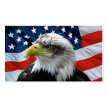 Bald Eagle American Flag Business Card Template