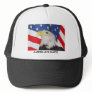 BALD EAGLE AND AMERICAN FLAG: CAP HATS