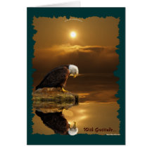 Bald Eagle Gratitude Wildlife Greeting Card