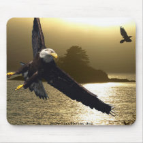 Bald Eagle Motivational Gifts Mousepads
