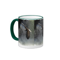 BALD EAGLE & WATER FALL Gift Item Mug