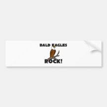 Bald Eagles Rock Bumper Sticker