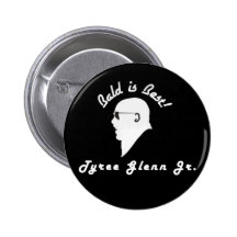 Bald is Best -Black Button
