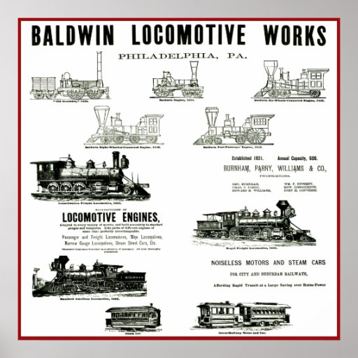 Baldwin Locomotive Works Posters