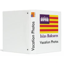 Balearic Islands flag with name