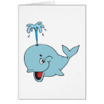 baleine de médisance mignonne cartes de vœux