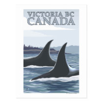 Baleines #1 - Victoria, AVANT JÉSUS CHRIST Canada  cartes postales