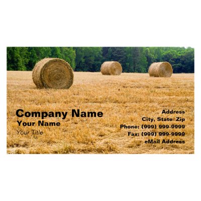 Bales of Hay Business Card Templates by GeoPappas
