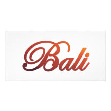 Bali, Indonesia Custom Photo Card