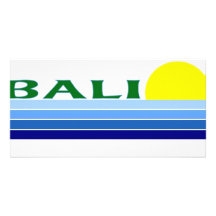 Bali, Indonesia Customized Photo Card